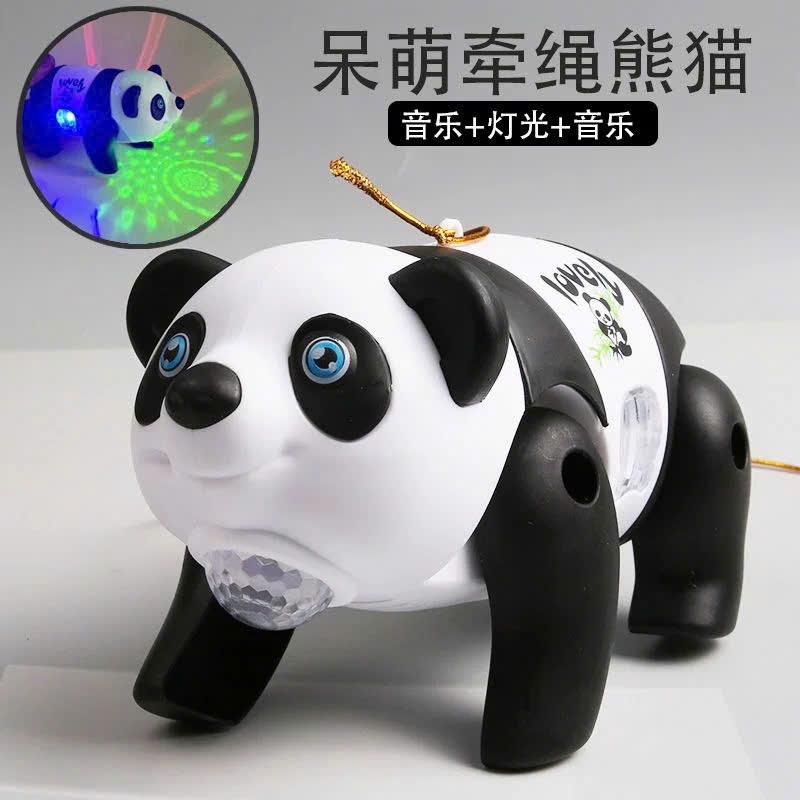 Đồ Chơi Gấu Trúc Bò Có Đèn Phát Sáng Và Âm Nhạc Dành Cho Bé , Đồ Chơi Giải Trí Montoy