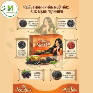 Trà Ngũ Hắc [ MUA 3 TẶNG 1 ] thanh lọc cơ thể, đẹp da, dưỡng tóc và làm đen tóc giúp tóc chắc khỏe