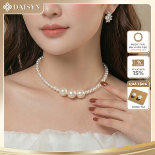 [ DAISYN ] N848 choker dây chuyền hạt ngọc trai nhân tạo 6li-14li, chuỗi hạt ngọc trai nhân tạo sang trọng