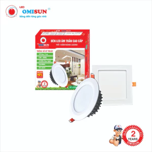 Đèn LED Âm Trần 7W NHÔM ĐÚC 6500K Bộ 1 Cái BH 2 Năm