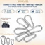 Gói 10 chiếc siêu hời,Móc kéo bạt, kéo lưới tiện lợi 4mm，6mm，8mm（Móc kéo lưới che nắng và bạt che mưa）