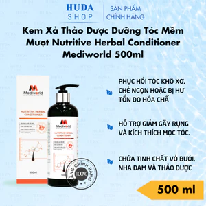 Kem Xả Thảo Dược Dưỡng Tóc Mềm Mượt Nutritive Herbal Conditioner Mediworld 500ml