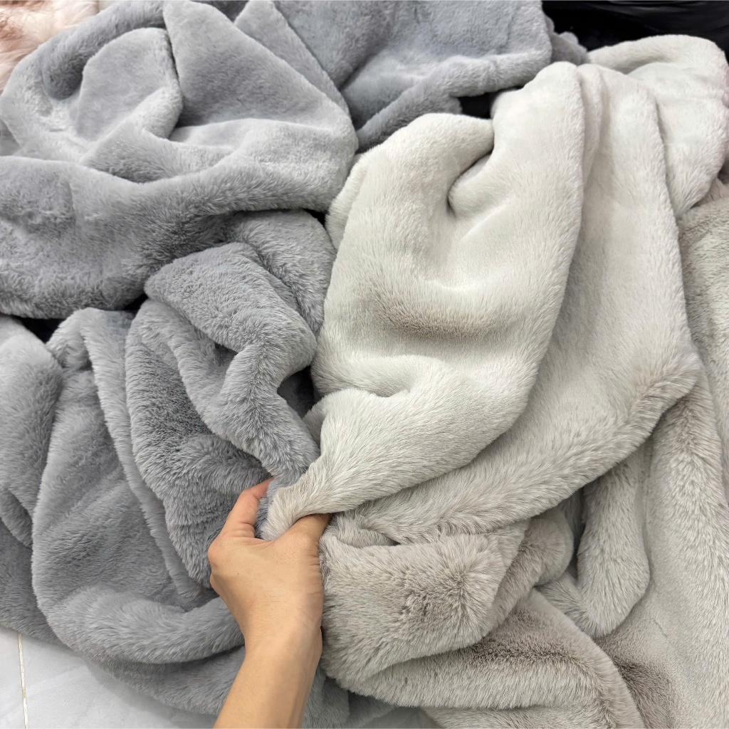 THẢM LÔNG MÀU XÁM TRO MỊN LÔNG NGẮN - THẢM LÔNG LÓT TỦ ĐIỆN THOẠI