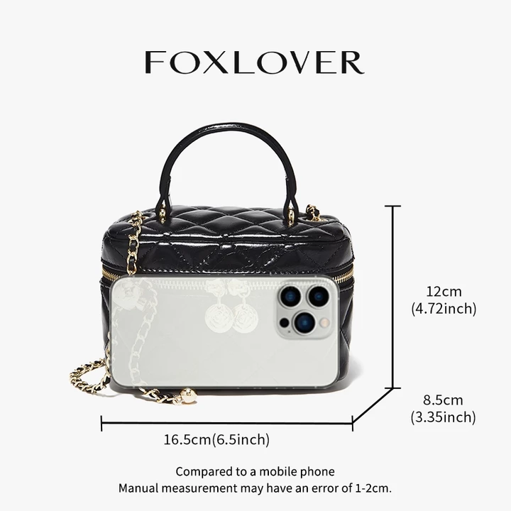 Women's Vintage Canvas Crossbody Bag – Chain Strap – 5