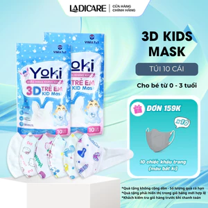 Khẩu Trang Em Bé 3D Yoki Sơ Sinh Dành Cho Bé Từ 0 đến 3 tuổi