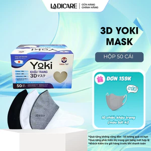 Khẩu trang 3D YOKI Mask, kháng khuẩn công nghệ nhật bản hàng chính hãng Công Ty