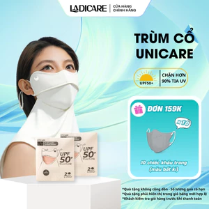 Khẩu trang vải chống nắng Unicare Trùm Cổ Proof Mask, thiết kế cải tiến chống nắng tối ưu