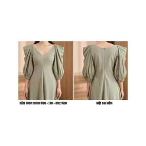 ĐẦM LINEN XANH NHẠT | 2HAND NHẬT