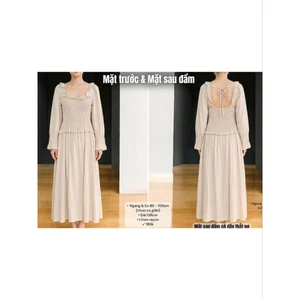 ĐẦM LINEN BE NHÚN | 2HAND NHẬT