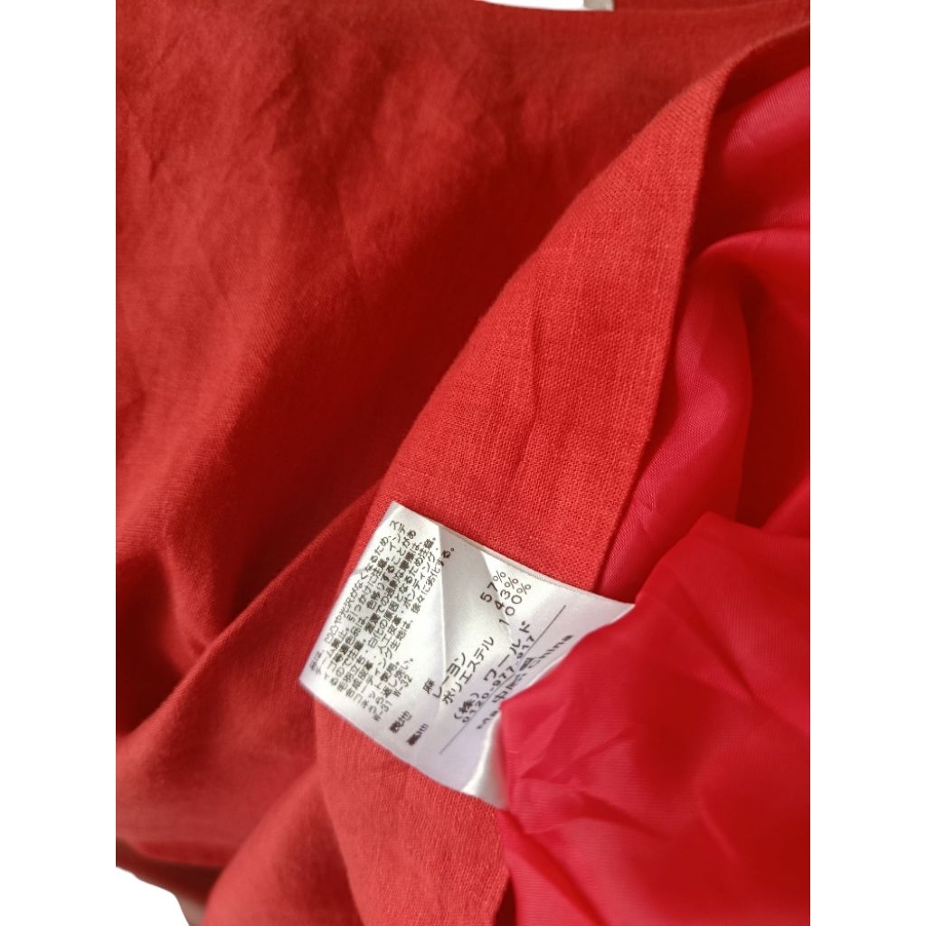 ĐẦM LINEN ĐỎ | 2HAND NHẬT