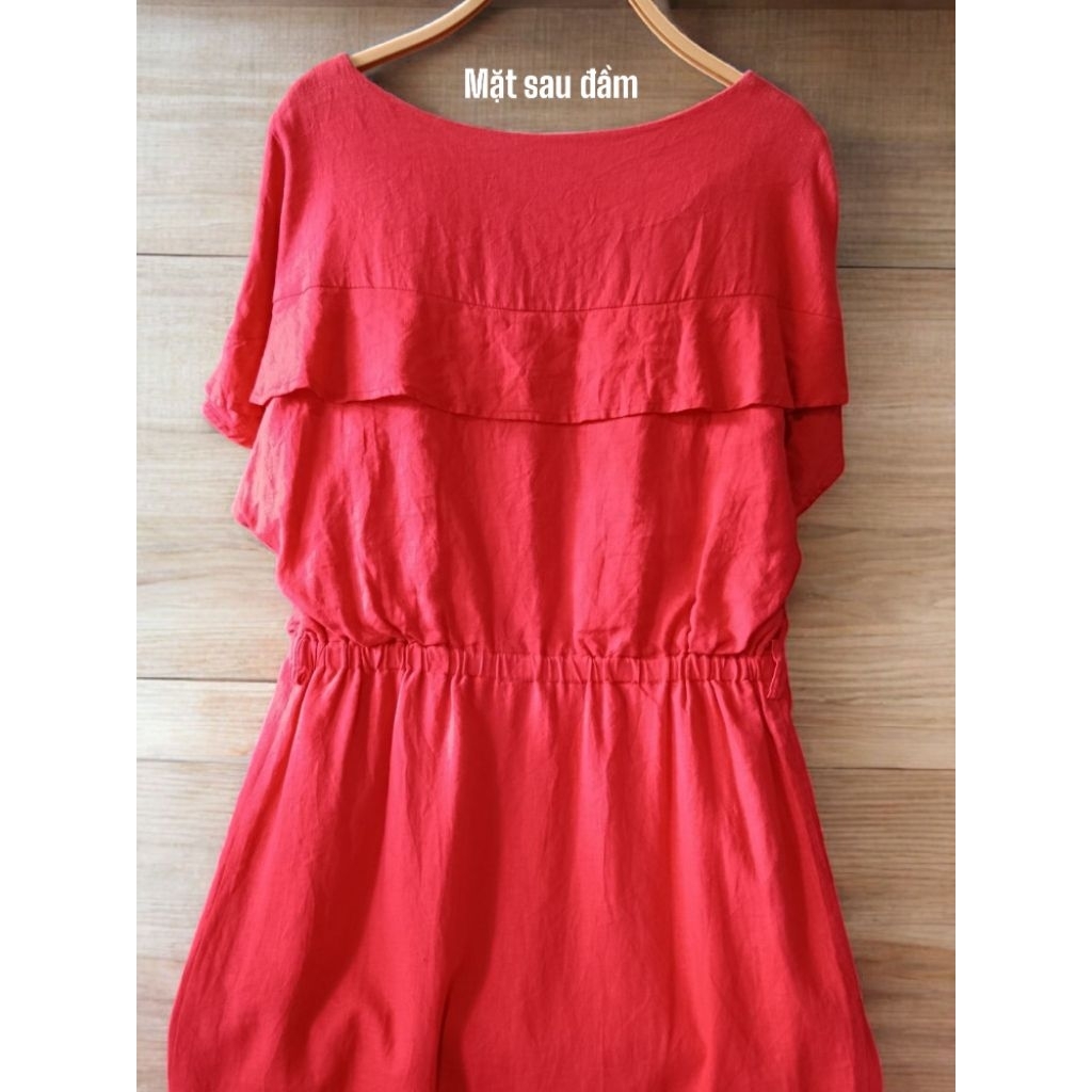 ĐẦM LINEN ĐỎ | 2HAND NHẬT