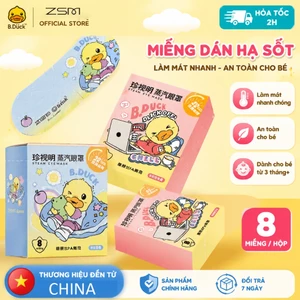 Mặt Nạ Xông Hơi Mắt B.DUCK x ZSM - Massage, Giảm Mỏi, Mờ Thâm - Lưu Thông Máu, Ngủ Ngon - 8 Miếng