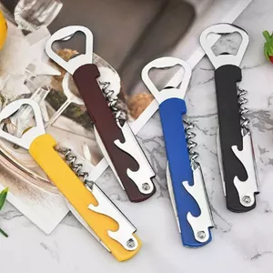 ✨Homie✨Dụng Cụ Khui Rượu Bia Đa Năng 4in1 - Bật Nắp Chai Khui Đồ Hộp Tiện Dụng, inox ko gỉ