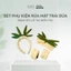 Set phụ kiện rửa mặt trái dứa 3 món – Băng đô, cổ tay, bờm tóc dễ thương, chất mềm mịn, chống nước chảy tay áo