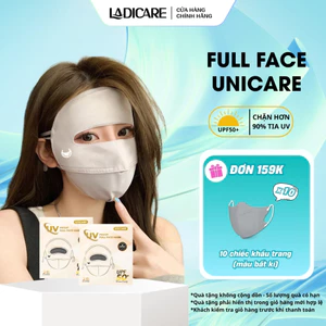 Khẩu trang UNICARE vải chống nắng toàn mặt Full Face thoáng khí, ngăn tia UV, chống nắng UPF 50+