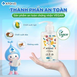[Chính Hãng] Nước Rửa Bình Sữa, Rau Củ Atono2 Hàn Quốc,Thuần Chay Đậm Đặc An Toàn Cho Bé-Lucie's Mom