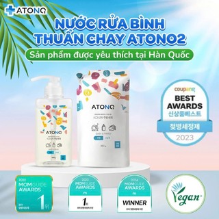 [Chính Hãng] Nước Rửa Bình Sữa, Rau Củ Atono2 Hàn Quốc,Thuần Chay Đậm Đặc An Toàn Cho Bé-Lucie's Mom