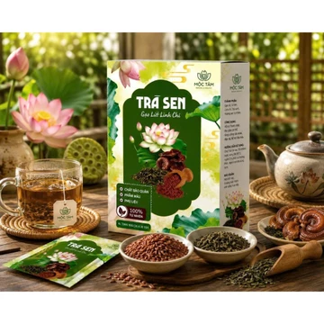 Trà Sen Gạo Lứt Linh Chi Hương Quê Việt – Trà Thảo Mộc Thơm Dịu Cho Ngày Mới