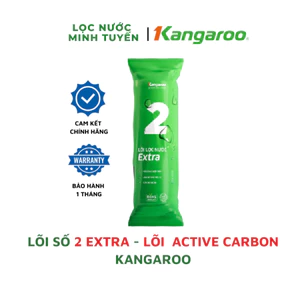 Lõi Lọc Nước Số 2 Kangaroo Chính Hãng - Lõi Than Hoạt Tính GAC Khử Mùi, Khử Màu Cho Máy RO