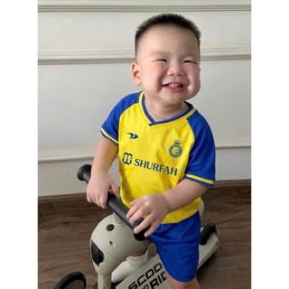 [CÓ IN TÊN] Bộ áo bóng đá trẻ em ANTA VÀNG , đủ size cho bé 8-65kg, chất thun lạnh thoáng mát Top Kid
