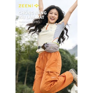 ZEENi áo thể thaoáo Mùa hè ánh sáng ngoài trời chống nắng T-shirt nữ Cảm giác mát mẻ hàng ngày Thể thao Nhanh khô tay áo
