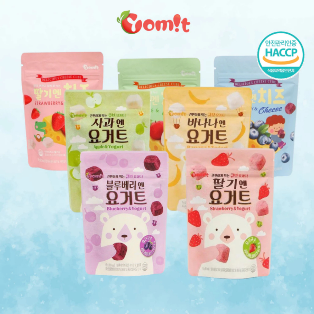 CHÍNH HÃNG NHẬP KHẨU - Sữa Chua Sấy Lạnh và Phô Mai Sấy Lạnh Hàn Quốc Yomit 16g, Sữa Chua Sấy Lạnh Cho Bé Từ 6th Ăn Dặm