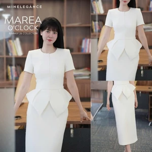 MINELEGÁNCE | SET ÁO VEST & CHÂN VÁY BÚT CHÌ THANH LỊCH, SANG TRỌNG - MIN120