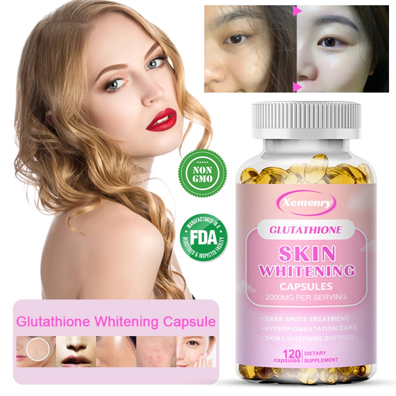 glutathione làm trắng da với | Phục hồi làn da xỉn màu, giảm thiểu nám da 5-MTHF Glutathione Whitening Serum with Material:w/o velcro