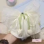 Kẹp Nơ Tóc Vải Voan Trắng Đính Bông Tulip Lụa Xinh Xắn - Phụ Kiện Tóc Phong Cách Hàn Quốc Đi Tiệc Đi Cafe Chụp Ảnh