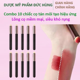 Combo 10 chiếc cọ tán môi tạo hiệu ứng, cọ make up nội địa Trung, lông dày, mềm, khó rụng