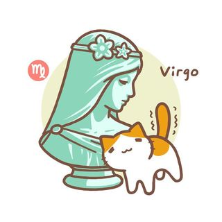 Móc khóa mica cung hoàng đạo Sư Tử hình mèo bờm sư tử đáng yêu độc đáo