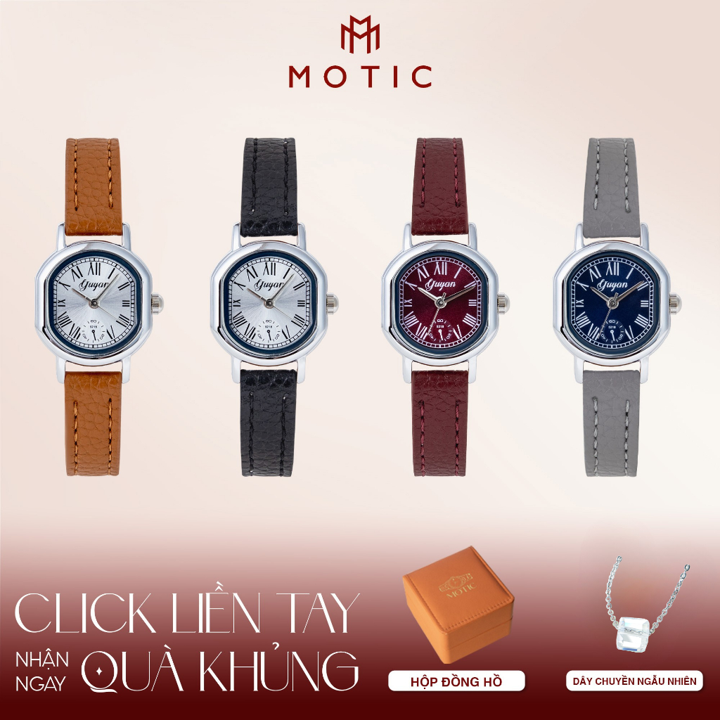 Đồng Hồ Nữ YUYAN 5218 Dây Da Sang Trọng Cuốn Hút | MOTIC