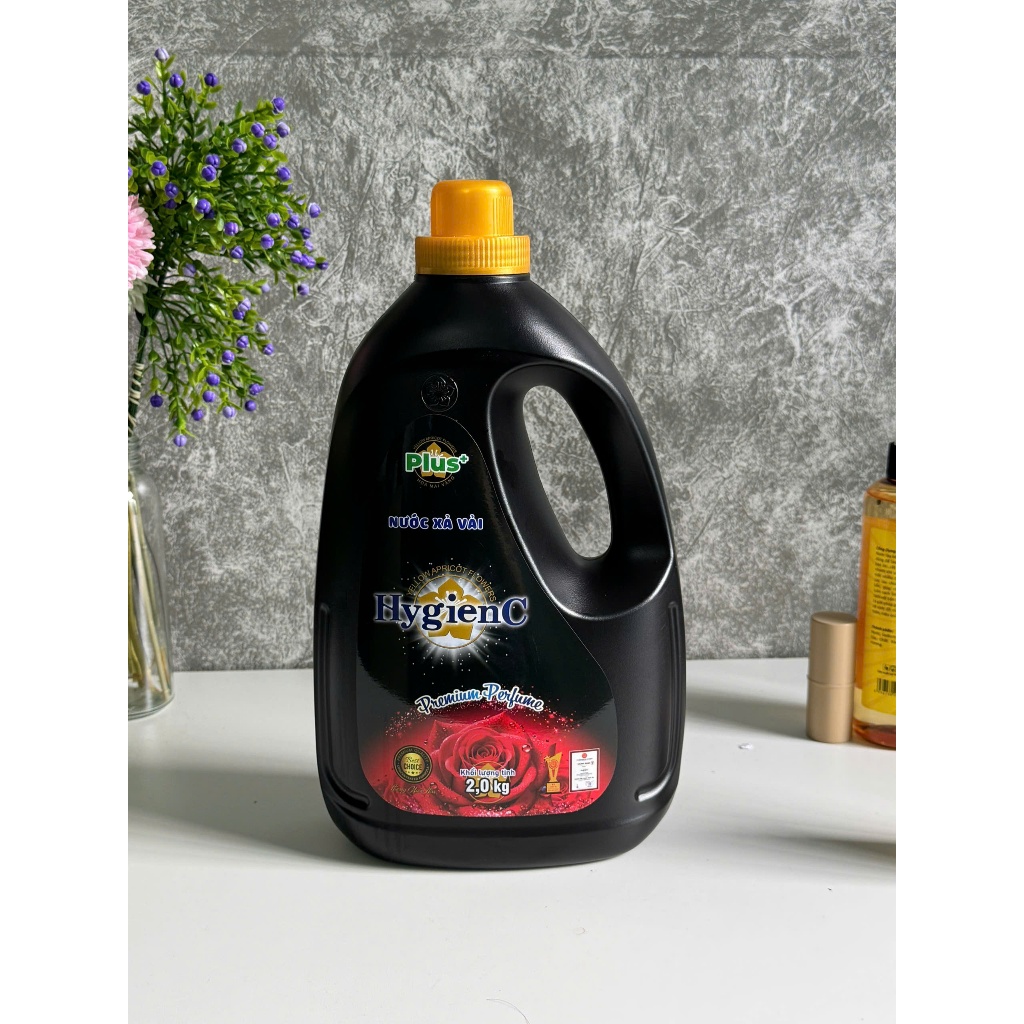 [SỈ THÙNG] Combo 8 Can Nước Xả Vải Đậm Đặc HYGIENC PLUS 2.0 Kg/Can - Hương Nước Hoa