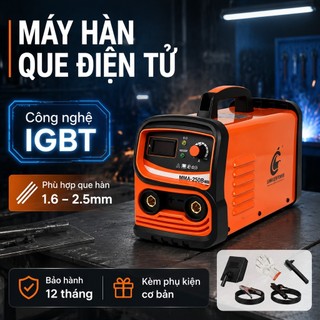 Máy hàn que MMA 250A 220V - Inverter nhẹ 3.5kg, dễ dùng cho người mới, hàn gia dụng