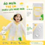 Áo mưa EVA trong suốt cho trẻ em, họa tiết khủng long/thỏ hoạt hình, áo mưa trùm đầu chống thấm nước toàn thân, được thi