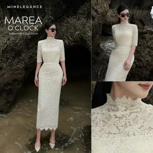 MINELEGÁNCE | VÁY REN ĐAI ĐÁ DÁNG DÀI, SANG TRỌNG, THANH LỊCH - MIN89