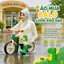 Áo mưa EVA trong suốt cho trẻ em, họa tiết khủng long/thỏ hoạt hình, áo mưa trùm đầu chống thấm nước toàn thân, được thi