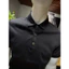 Polo đen trơn vải cao cấp form vừa ôm