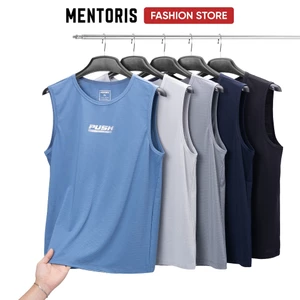 Áo TankTop Nam Chất Liệu Thun Lạnh Thông Hơi Mentoris Cao Cấp Co Giãn Vận Động Thoải Mái MTT02