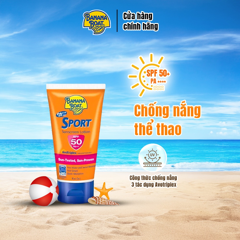 Kem Chống Nắng Thể Thao Banana Boat Sport - SPF50/PA+++/90ML