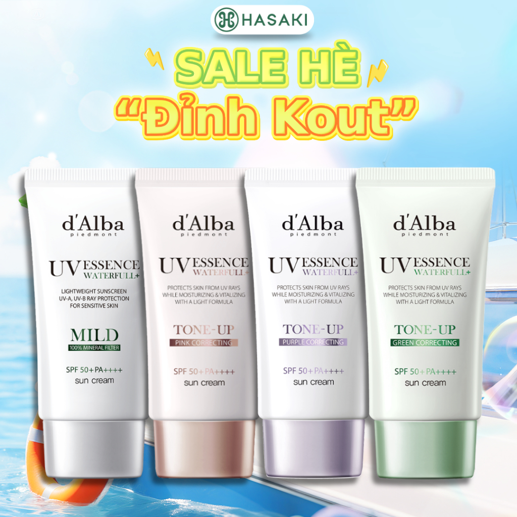 Kem Chống Nắng d'Alba Nâng Tông Tím Hiệu Chỉnh Sắc Da 50ml