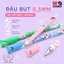 Bút Gel Xóa Được M&G 52R4 0.5mm – Bút Nước Xóa Cho Học Sinh Thân 4 Màu Nắp Hình Đầu Chó Xoay Được