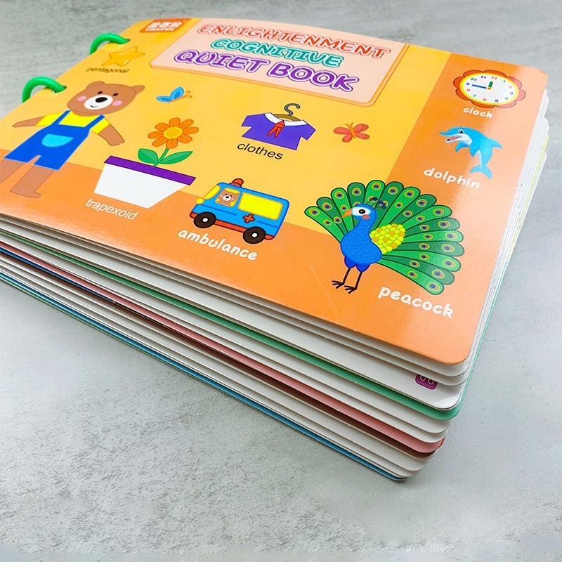 Sách Bóc Dán Đồ Chơi Học Liệu Bóc Dán Montessory Cho Bé Bóc Dán Thông Minh 17 Chủ Đề Tiếng Anh PUKAPI