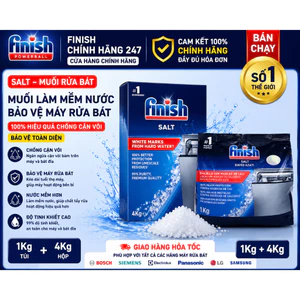 Muối Rửa Bát Finish dùng cho máy rửa bát loại 1kg 1,5kg và 4kg