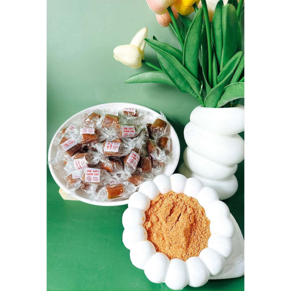Set Kẹo Me Thái Sấy Chua Cay Chấm Muối - Hiệu HOÀNG QUÂN - Ăn Vặt, Nguyên Liệu Trà Me
