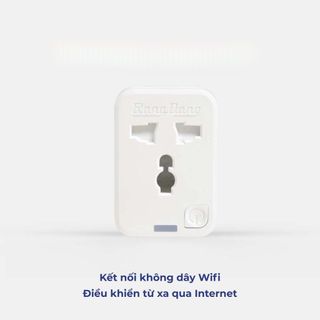 (Hỏa Tốc 4h) Ổ Cắm Wifi Rạng Đông 16A Điều Khiển Từ Xa Qua Internet 3000W Có Chức Năng Hẹn Giờ