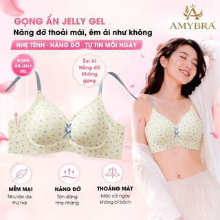 [ AMYBRA BST HÈ ] Áo Ngực Nữ Đúc Su Họa Tiết Chấm Bi Đính Nơ – Áo Lót Nữ Không Gọng Mút 1Cm Nâng Đỡ V1 AMYBRA A967