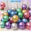 Set 50 Bóng Bay 10 inchs (26 cm) Siêu Nhũ Mạ Chrome Đủ Màu Nhà Bo, Bong Bóng Trang Trí Party Sự Kiện
