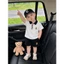 Set Đồ Bé Trai Polo Thêu Gấu,Áo Thun Cổ Bẻ+Quần Kaki Mùa Hè,Bộ Đồ Bé Trai Hàn Quốc Cotton 7-17kg A42