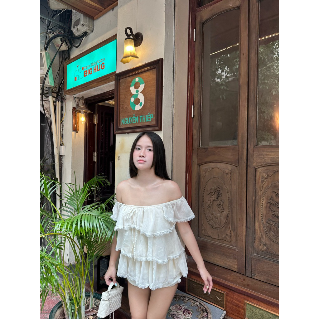THUYDUONGZOO - ÁO TRỄ VAI VOAN TƠ BÈO TIỂU THƯ ĐÍNH NƠ XINH